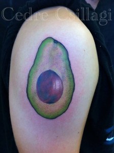 avocado tattoo