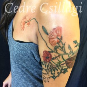 flowers color tattoo foliage