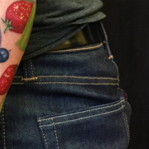 strawberries, blueberries, food tattoo, 